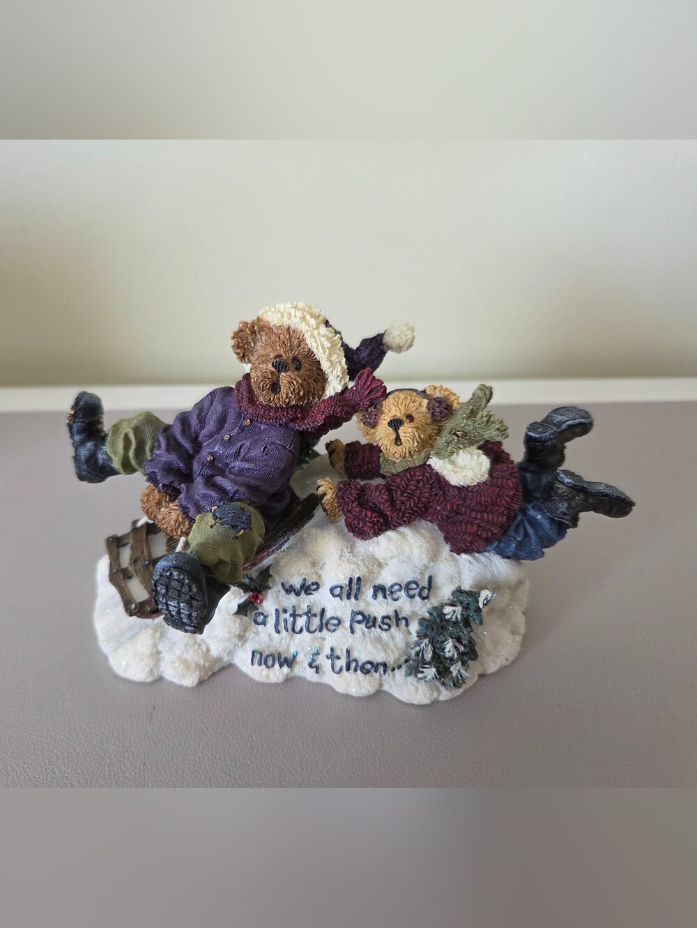 Boyds Bears & Friends Figurine - "Aspen & Tahoe...Enjoy The Ride"
